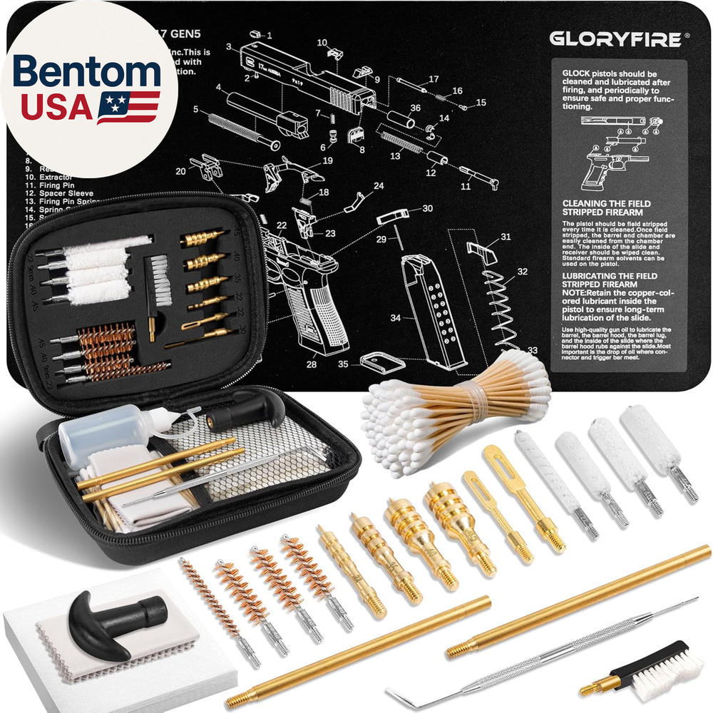 9Mm Gun Cleaning Kit .22,.35,.45 Caliber Handgun Cleaning Kit&Pistol Cleaning Ki