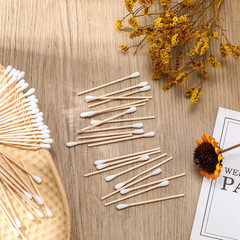 500 Pcs 3 Inch Gun Cleaning Swabs Long Cotton Swabs in Storage Box Long round Ti
