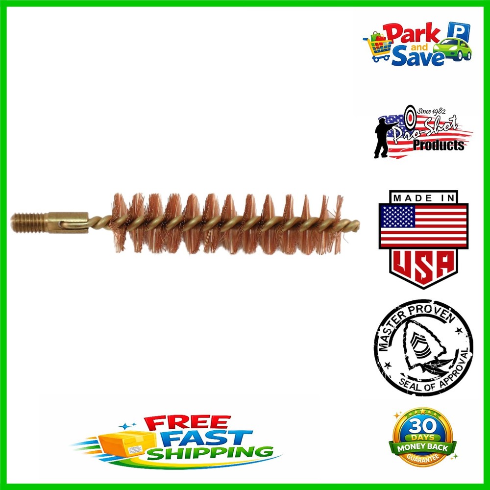 Pro Shot .50 Caliber Black Powder Bore Brush – Brass with Crimped Wire Bristles