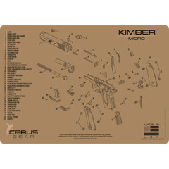 For Kimber Micro Armorers Cleaning Mat Cerus Gear PREMIUM Made in USA FDE