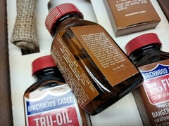 Vintage Birchwood Casey Stock Finish Kit Custom Tru-Oil Walnut Tone Filler