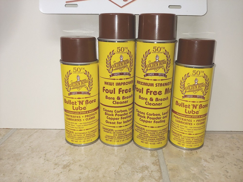Golden Bore Shooter’s Special – 4 Pack Lubricants & Cleaners in 1 Bx @Below Cost