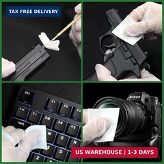 3000/1500PCS Gun Cleaning Patches+CLP Oil,2″x2″ Lint Free Gun Cleaning Cloth,Pro