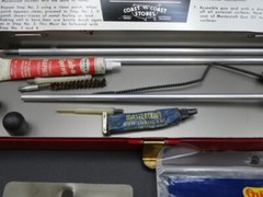 Vintage Mastercraft Coast to Coast Gun Cleaning Kit Tin and Accessories 30 Cal