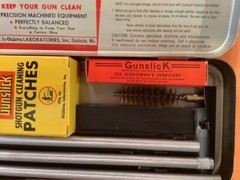 Vintage OUTERS Gunslick Shotgun Gun Cleaning Kit 16ga Gauge Rod Tools Case NICE
