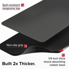Falko Tactical Premium Gun Cleaning Mat (3 Sizes) – 2X Thicker, 36×12, Black
