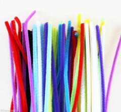 300 12″ Long Chenille Pipe & Rifle Gun Cleaner Stems Arts Crafts Assorted Colors