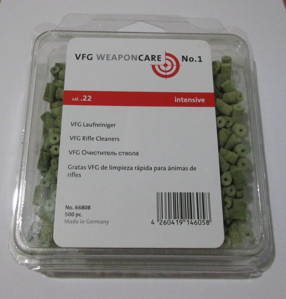 VFG Intensive wool felt for cleaning rod system Brass reinforced fiber Bulk Size