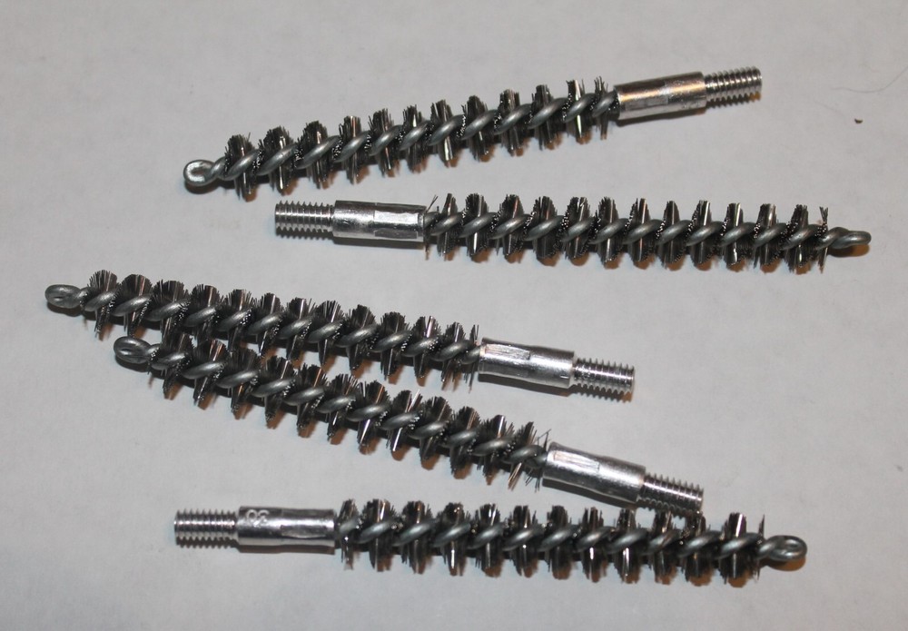 Lot of 5 steel bore brushes 30 30-06 308 7.62 (8-32 standard thread) Ships free