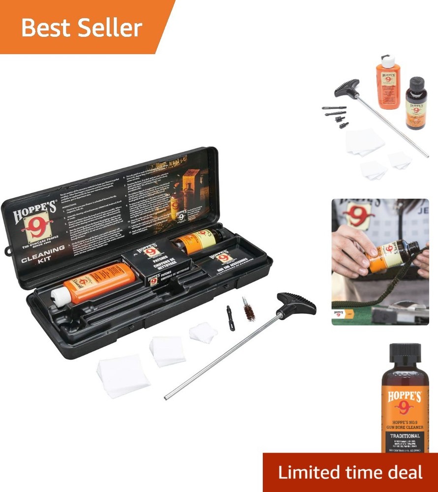 Complete No 9 Cleaning Kit for .38/.357/.9mm Pistols with Aluminum Rod