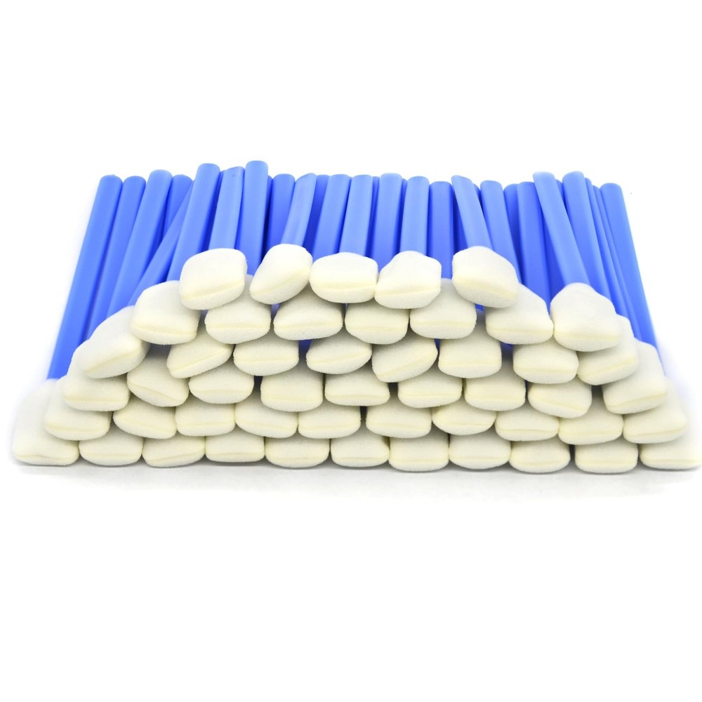 50pcs 5.11″ Square Rectangle Foam Cleaning Swab Sticks for Solvent Blue