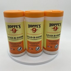 Hoppes Lead/Metal Dust Skin Cleansing Wipes 3 Pack – 40 Ct Each Expire 7/27