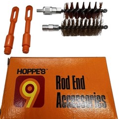 Vintage Hoppe’s 9 Gun Cleaning Kit Original Case, Solvent, Oil, Rods -USA