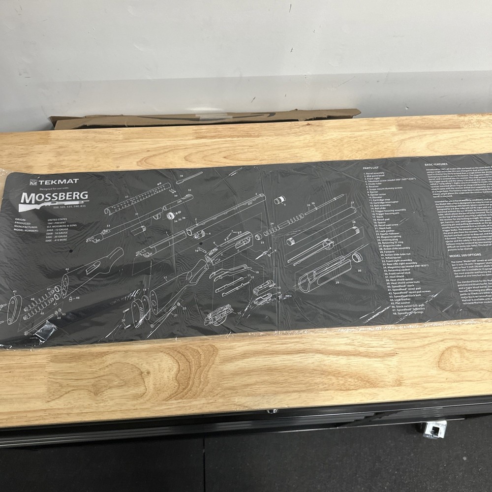 TekMat Long Gun Cleaning Mat Mossberg Pattern 12×36 New Sealed