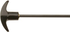 Lightweight 6.5-Inch Stainless Steel Cleaning Rod for Handguns 0.22-0.45 Caliber