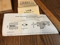New Old Stock Lewis,Lead Remover Adapter Kit,45 Caliber