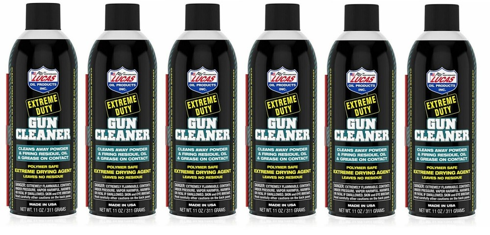 Lucas Oil 10905 Extreme Duty Contact Gun Cleaner 11 oz. Aerosol (6 Bottles)