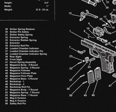 TekMat Handgun Cleaning Mat Springfield Armory XDs 11×17″ Bench Mat