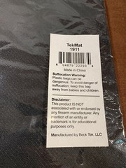 TekMat Gun Cleaning Mat for 1911 Pistol, 11″ x 17″, Black