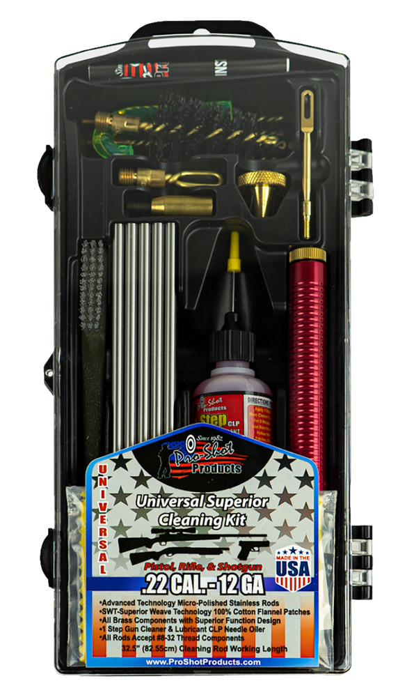 Pro-Shot Products Premium Classic Gun Cleaning Kit Universal Box – PSUVKIT