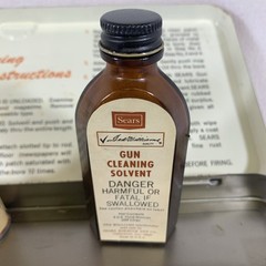 Vintage 1960’s Sears Ted Williams Rifle Cleaning Kit Metal Case