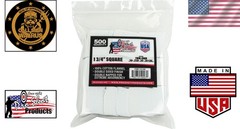 Pro-Shot Gun Cleaning Patches – 500 Count Lint-Free Cotton Flannel