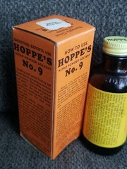 Vintage HOPPE’S No.9 Powder Solvent Gun Rifle Cleaning Oil 2oz 40% full