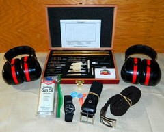 Gun Clening Kit + NRA Wrist Watch Shooting Practice Accessories