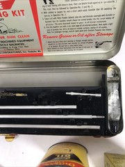 Vintage Outers Gunslick Rifle Kit No. 477 Tin Gun Cleaning Kit 22 Caliber 420