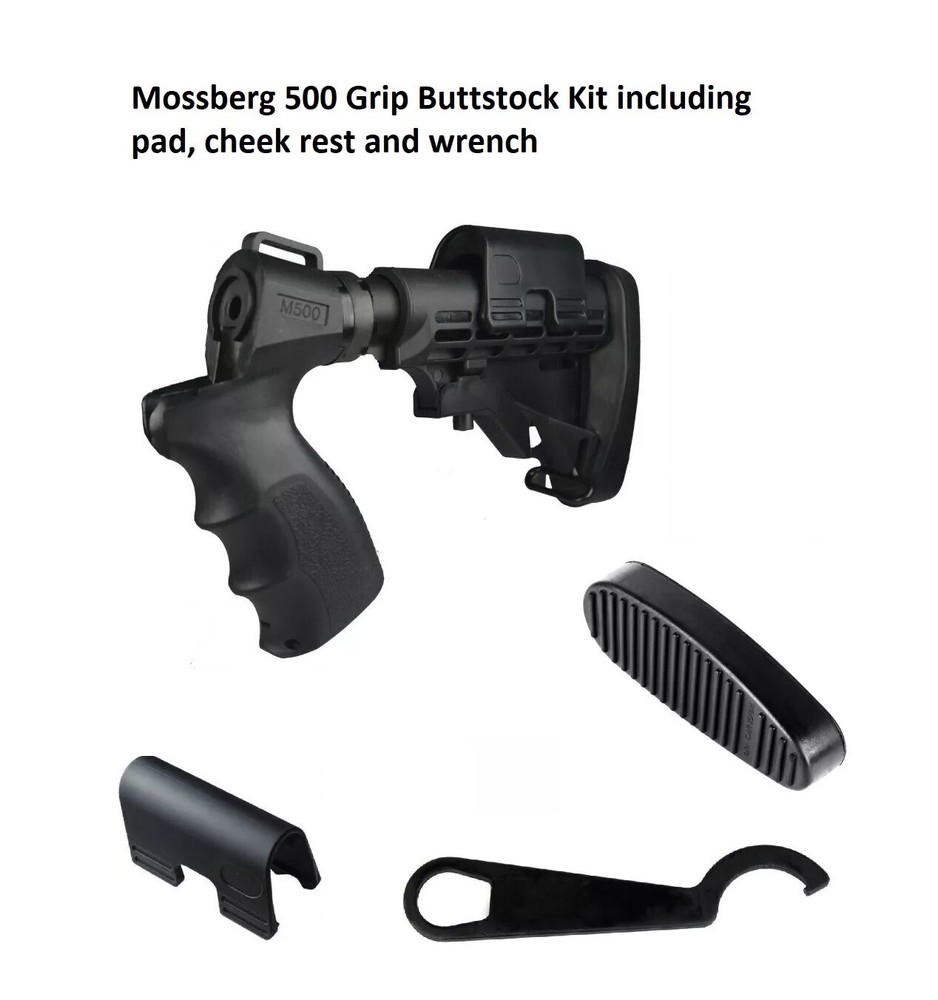 Stock Kit for Mossberg 500 Maverick 88 12 GA/20GA,Pad,Grip,Cheek Rest and Wrench
