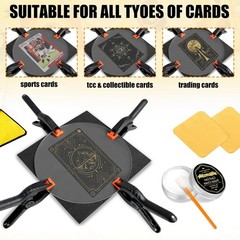 Card Cleaning Kit with Fixing Jig EVA Foam Shaping Tools for Sports and Trading