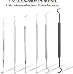 Gun Cleaning Brushes Picks Kit Set Brass Copper Steel Nylon Stainless Steel