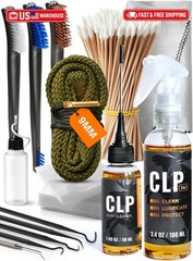 Gun Cleaning Kit Complete – 3″ Gun Cleaning Patches 9mm / 5.56 / 12ga, Double He