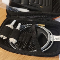 Quail Forever Gun Cleaning Kit Orange/Black Zip Case w/ Brushes, Mops, Patches
