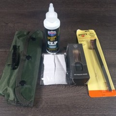 Military Style Rifle Cleaning Kit – Army OD Green – CLP 4 Oz. – Brushes