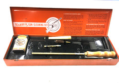 Vintage Original Marble’s pistol gun cleaning kit 728 .38 cal steel case 315878
