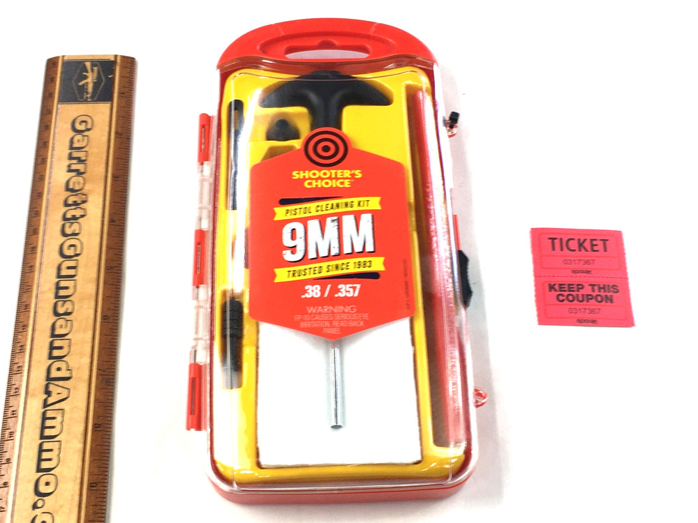 SHOOTERS CHOICE 9mm .38 .357 pistol cleaning kit (SHF-SRK-9MM) 317367
