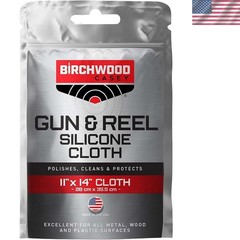 Birchwood Casey Gun & Reel Silicone Single Cloth | Lightweight Cotton 11″x14″…