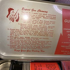 Vintage SEARS No. 2142 410 Gauge Gun Cleaning Kit