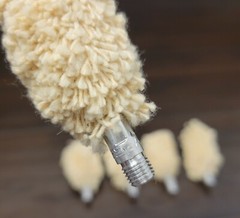Lot of 5: US Made 10 / 12 Gauge Shotgun Bore Mops 5/16 x 27 Thread
