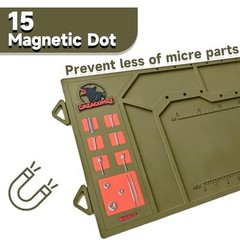 Durable Gun Cleaning Mat with Magnetic Tool Stand for Pistol Maintenance – Gift