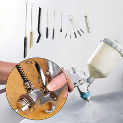 17Pcs Multi-Purpose Spray Gun Cleaning Kit Nylon Brushes Mini Brushes & Needles