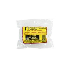Pro-Shot 100% Cotton Flannel Cleaning Patches .38-.45 Cal 100 Count