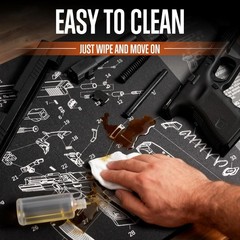 Pistol Gun Cleaning Bench Glock 17 Mat 20”X12” Parts List With Speed Loader