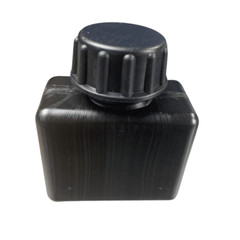 5 Pack Black Plastic Chemical Resistant Oil/Solvent Bottle w/sealing lid 2.5oz