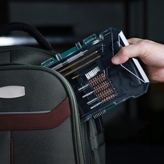 FLISSA Universal Handgun Cleaning Kit, 16 Piece Gun Cleaning Kit Case Included