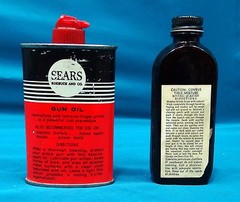 Sears Roebuck and Co. Gun Oil & Nitro Powder Solvent Bottle