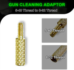 Cleaning Rod Fitting Brass Adapter 5-40/8-32 Male Thread 8-32/5/16-27/10-32 F…