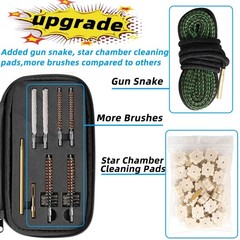 Miaozhun Universal Gun Cleaning Kit for .22 .223Cal 5.56mm .22LR Rifle Black