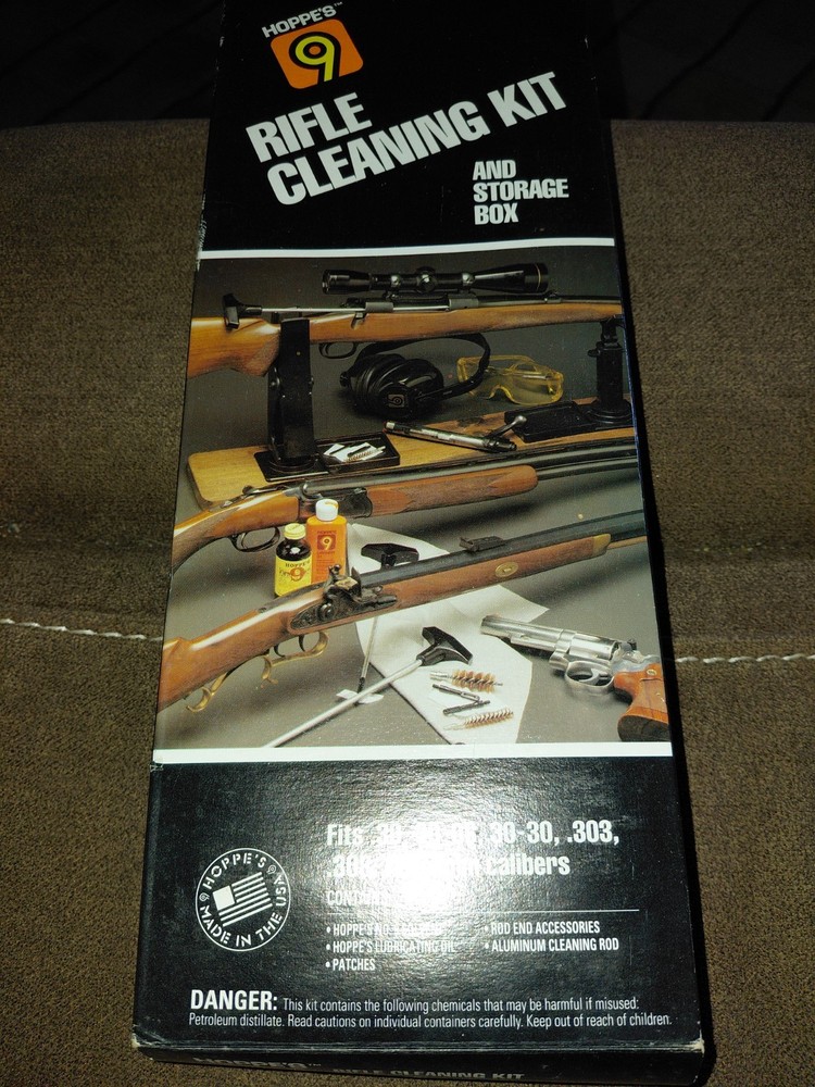 Hoppe’s Rifle Cleaning Kit for 30-30 30-06 308 in Clam Pack Trusted Care Tool